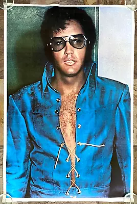 Original 1977 Elvis Presley Memorial Promo Poster Rock Music Memorabilia King • $90