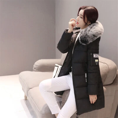 £18.79 • Buy Women Winter Hooded Parka Jackets Ladies Winter Chunky Puffer Coat Outerwear UK