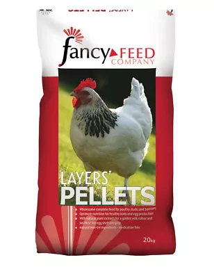 FANCY FEED Layers Pellets - Non GM Complete Poultry Feed Balanced Food 20kg • £20.96