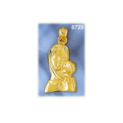 New 14K Gold Madonna And Child Pendant • $584.99