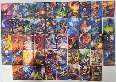 1994 Fleer Marvel Masterpieces Gold Foil Signature Series Lot Of 48 • $89.99