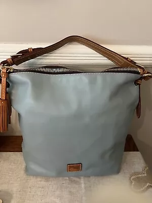 Dooney And Bourke McKenzie Hobo Bag Seafoam Blue Green Color  Purse • £80.33