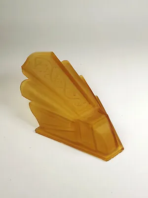Single Vintage Art Deco Amber Glass Replacement Slip Shade For Sconce/Fixture  • $125