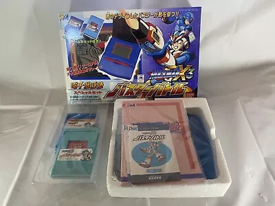 1995 MEGAMAN ROCKMAN X3 Buster Battle Denshi Manga Juku Set Made In JAPAN • $200.57