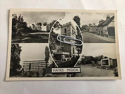 Hayes Middlesex Multi View RPPC 1970’s • £2.75