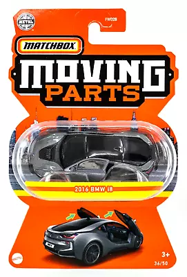 $3.99 • Buy 2022 Matchbox Moving Parts #36 2016 BMW I8 FROZEN GREY | FSC