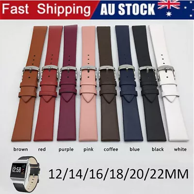 Universal Leather Watch Band Replacement Strap 12/14/16/18/20/22MM Watch Band • $9.45