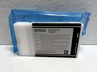 Epson T603120 Photo Black Ink Cartridge Genuine Date: 2010 • $39.95