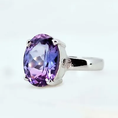 5 Ct Natural Bi-Color Pitambari Sapphire 925 Sterling Silver Ring For Men & Girl • $59.99