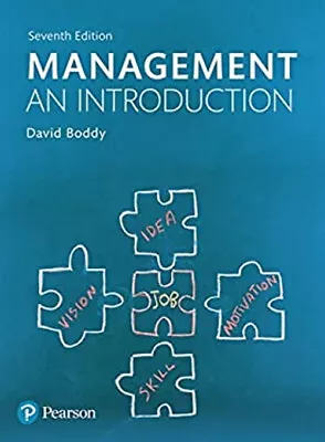 Management : An Introduction Paperback David Boddy • £7.08