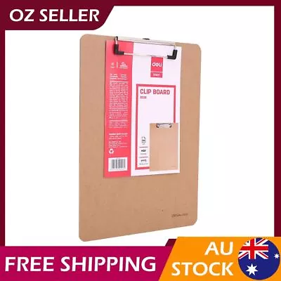 2x Deli Office School Supplies Clipboard Memo Pad Clip A4 Folder Board Notebook • $15.07