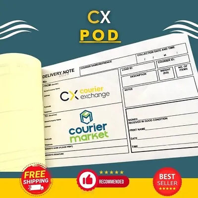 Delivery Note Proof Of Delivery Double A5 50 Pages POD Book CX Driver Notebook • £9.97