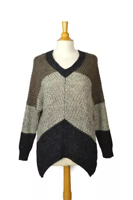 LA FEE VERTE Anthropologie V-Neck & Back Sweater Size XS/S Women's Knit EX COND! • $39.99