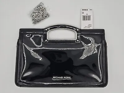 Michael By Michael Kors Berkley Legacy Leather Clutch - Patent Black Leather • $110