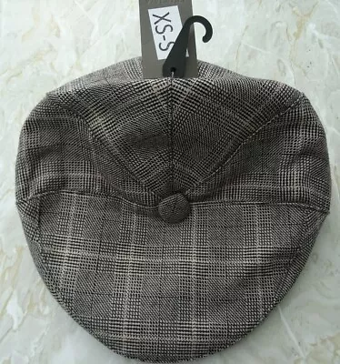 Macahel Flat Cap Peak Country Hat Peaky Blinder - Various Sizes XS S M • £6.99