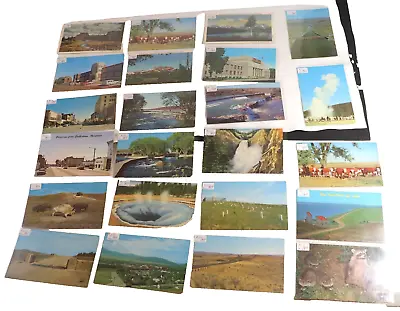 38 Vintage Mid Century Montana Postcards MO River Crossing Great Falls Havre + • $33.27