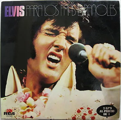 ELVIS PRESLEY Para Los Fans Espanoles 1976 SPAIN ORG White Label Promo LP Minty! • $125