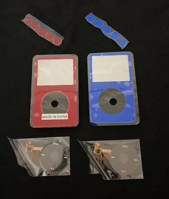 $36 • Buy For Ipod Video 5th Gen Faceplate In Black, Blue Or Red + New Black Click Wheel