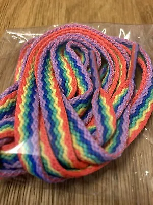 Rainbow Shoe Laces Pride Gay LGBT Multicolour 80 Cm Free Delivery • £2.89