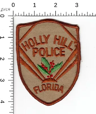 Holly Hill --(vintage Original Cc Backing)-- Florida Police Collectible Patch • $8.99