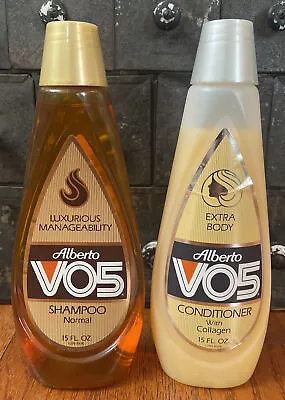 New NOS Vintage 1987 Alberto VO5 Shampoo & Conditioner 15 Oz PROP RARE • $20.99