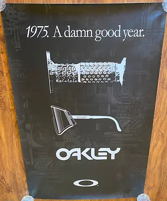 New Oakley 1975 A Damn Good Year Poster Oakley Eyeshade / B-1B Grip 38  X 25  • $59