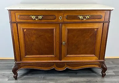 French Antique Marble  Topped Chest Of Drawers / Sideboard (LOT 2582) • £599