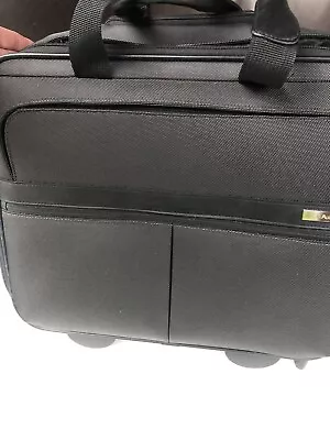 M&S Autograph Luggage Laptop Bag Travel Bag On 2 Wheels Cabin Approved • £22