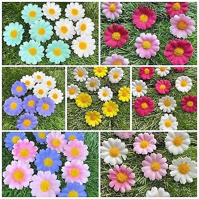 Easter Daisy Flower Heads X10 Cake/Card Topper Craft Embellishment Spring Decor • £2.59