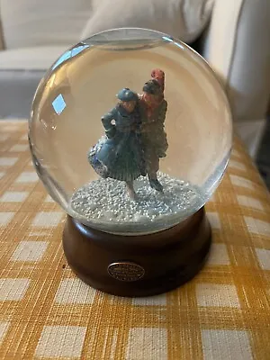 1991 Norman Rockwell Winter Wonderland Collection 'The Skaters Waltz' Snow Globe • $18.95