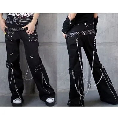 Men Gothic Bondage Pant Rock Hard Trouser Heavy Weight Pant EMO /Biker PANTS • $84.45