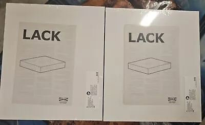Ikea Lack Floating Wall Shelf 11-3/4  X 10-1/4  163353 White Set Of 2 New • £18.24