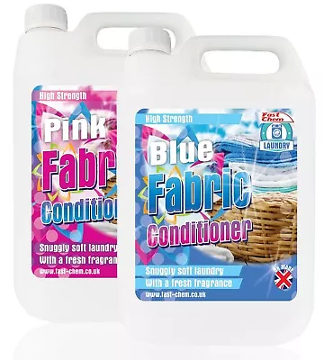 Fabric Conditioner 'Clean N Fresh' Pink Blue 5 Litre 125 Washes • £10.80