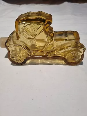 AVON Vintage Car Amber Glass Aftershave Bottle Collectable  • $8