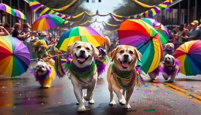 Mardi Gras Goes To The Dogs! • $12.95