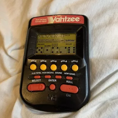 1995 Milton Bradley YAHTZEE Electronic Hand-Held LCD Game VTG Working • $9.95