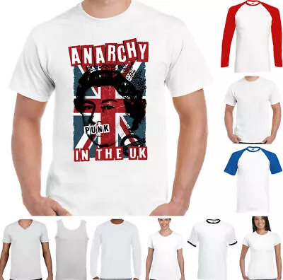 Anarchy In The UK Mens Punk Rock T-Shirt Clash Union Jack  • £11.99