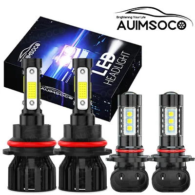 Combo LED Headlight Hi-Low Beam + Fog Light Bulbs For Dodge Caravan 2005-2007 4X • $38.99