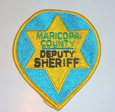 Maricopa County Arizona Deputy Sheriff Patch Excellent Genuine Vtg. Original • $10.99