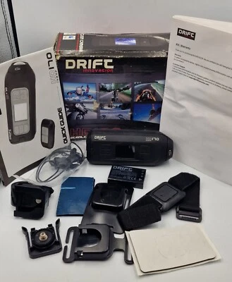 £44.99 • Buy Drift Stealth HD170 1080P Full HD Helmet/Body Cam 2 Batteries Plenty Of Fittings