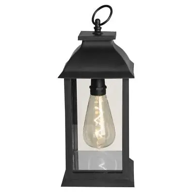 Luxform Battery LED Lantern Table Lamp Black T10 Garden Decoration  • £13.99