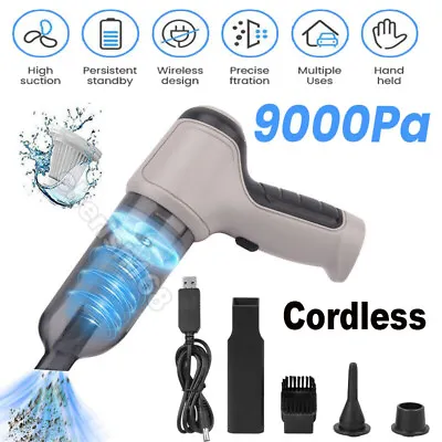 $17.99 • Buy 3in1 Handheld Cordless Car Home Vacuum Cleaner 9000Pa Mini Air Blower Duster US