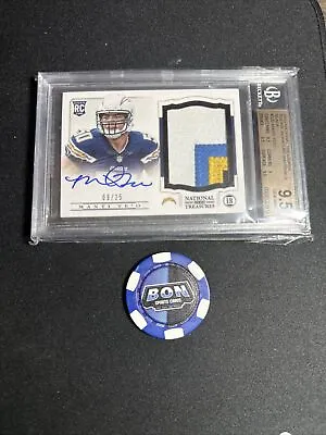 2013 National Treasures ~ MANTI TE'O ~ RARE ROOKIE TRI-COLOR PATCH / AUTO /25 • $199.99