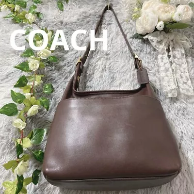 Extremely Rare Made In USA Old Coach 9058 Shoulder Bag Dark Brown Vintage #2244 • £136.65