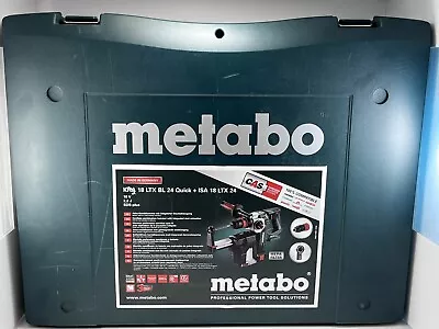 Metabo KHA 18 LTX BL 24 Quick Set ISA 18V Cordless Rotary Hammer Drill+Suction • $249.99