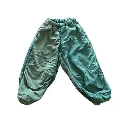 1990s Vintage Surplus By UFO Green Silk Wool Lined Parachute Pants Size Small • $290.54