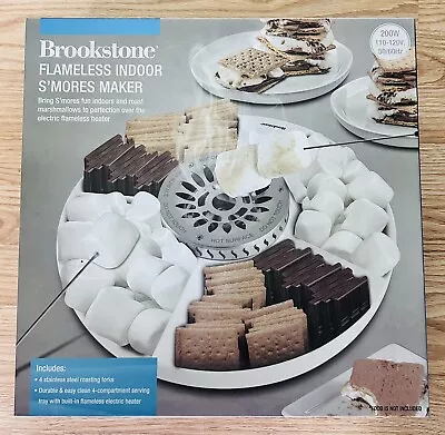 Brookstone Smores Maker Tabletop Indoor Flameless Electric Kit + 4 Trays & Forks • $29.99