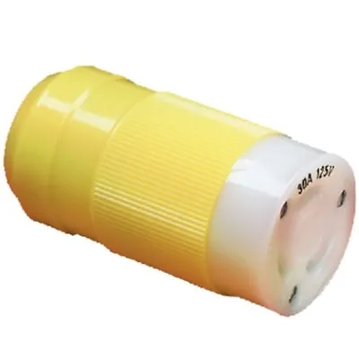 Marinco 30 Amp Female Locking Connector Yellow - 125V • $46.25