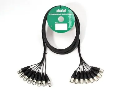 8 WAY 3m BALANCED XLR LOOM CABLE Male Female Studio Lead Multicore Plugs NEW • £30.79