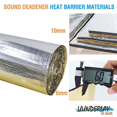 $8.45 • Buy Sound Deadening 6mm/10mm Car Van RV Roof Trunk Under Hood Heat Shield Insulation